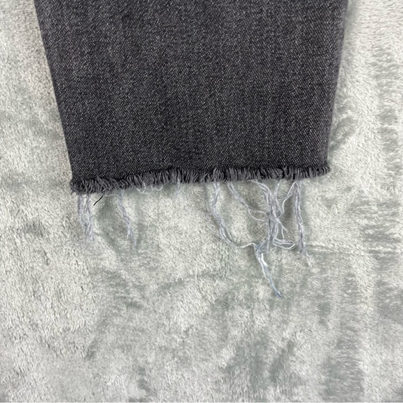 PacSun High Rise Straight Leg Jeans 25 Faded Black Gray Distressed 90s Grunge - Picture 7 of 15